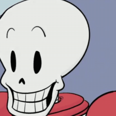 A Cartoon Drawing Of A Skull With A Big Smile GIF