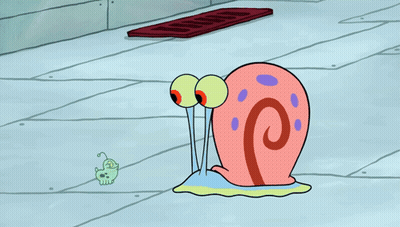 A Cartoon Drawing Of A Snail With The Letter P On Its Shell GIF