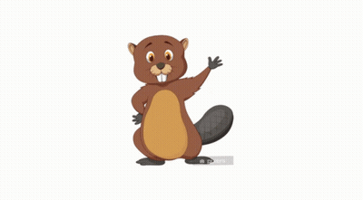 A Cartoon Drawing Of A Squirrel Laying On Its Back With A White Background GIF