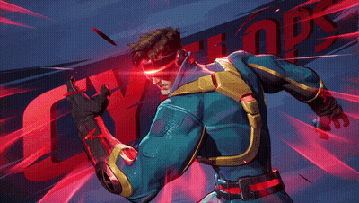 A Cartoon Drawing Of A Superhero Wearing Red Glasses GIF