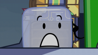 A Cartoon Drawing Of A Toaster With A Face On It GIF
