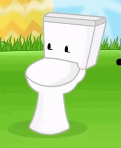 A Cartoon Drawing Of A Toilet With A Face GIF
