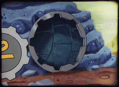 A Cartoon Drawing Of A Vault Door With The Number 2 On It GIF