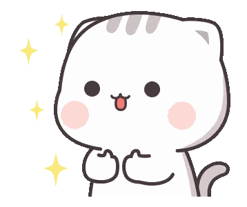 A Cartoon Drawing Of A White Cat With A Red Tongue Sticking Out Sticker