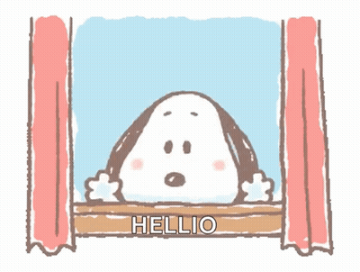 A Cartoon Drawing Of A Window With The Words Hello Written On It GIF