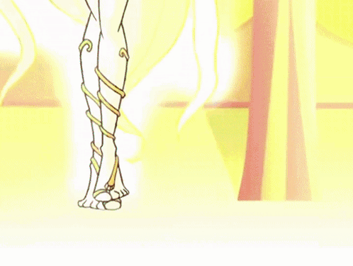 A Cartoon Drawing Of A Woman 'S Legs With A Twisted Design GIF