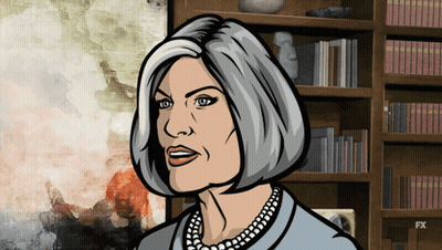A Cartoon Drawing Of A Woman With A Pearl Necklace GIF