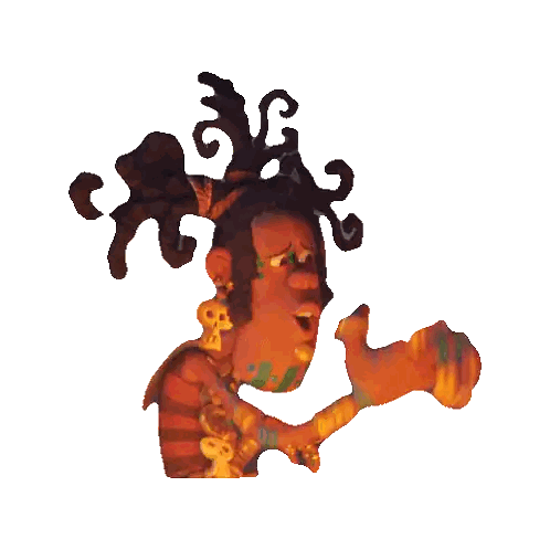 A Cartoon Drawing Of A Woman With A Swirl In Her Hair Giving A Thumbs Up Sticker