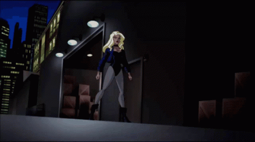 A Cartoon Drawing Of A Woman With Blonde Hair And Red Lips GIF