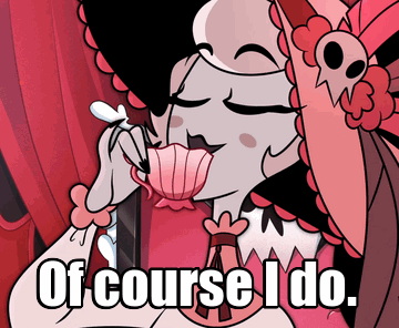 A Cartoon Drawing Of A Woman With The Words Of Course I Do Below Her GIF
