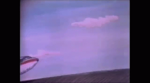 A Cartoon Drawing Of An Airplane Taking Off From An Airport Runway . GIF