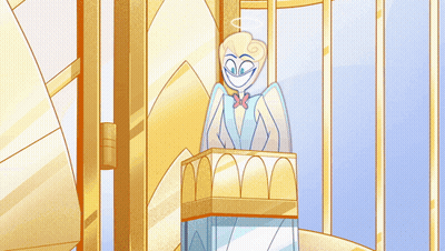A Cartoon Drawing Of An Angel With The Word Can On The Bottom Right Corner GIF
