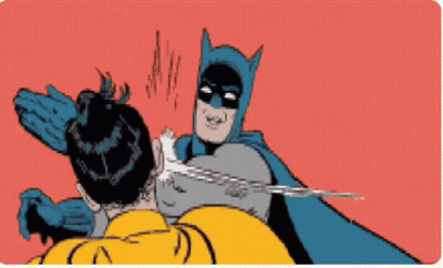 A Cartoon Drawing Of Batman And Robin Fighting Each Other GIF