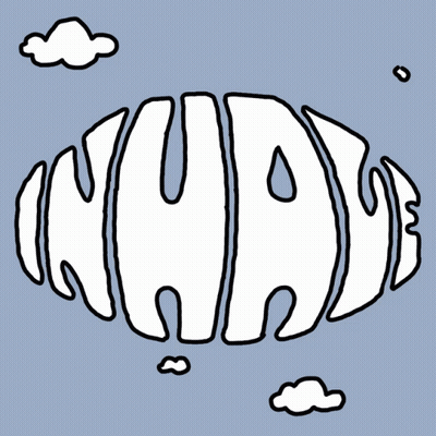 A Cartoon Drawing Of Clouds With The Word Embrace Written In Them GIF