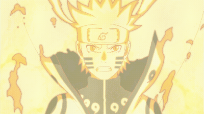 A Cartoon Drawing Of Naruto With A G On His Head GIF