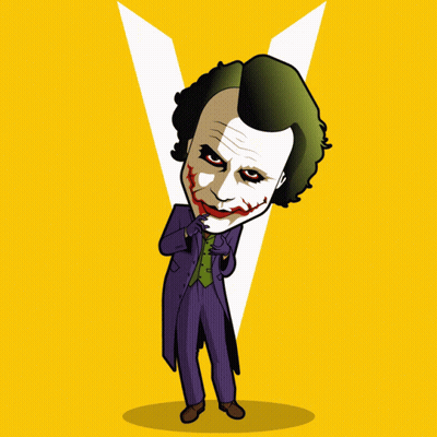 A Cartoon Drawing Of The Joker With The Words Why So Serious Below Him GIF