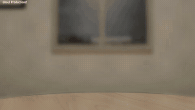 A Cartoon Drawing Of Two Hands Reaching For Each Other With The Words Ghoul Productions Visible In The Corner GIF