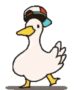 A Cartoon Duck Is Wearing A Hat And Sunglasses . Sticker