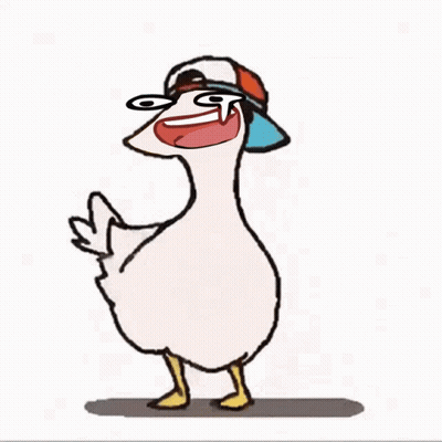 A Cartoon Duck Wearing A Hat And Sunglasses Is Giving A Thumbs Up Sign . GIF