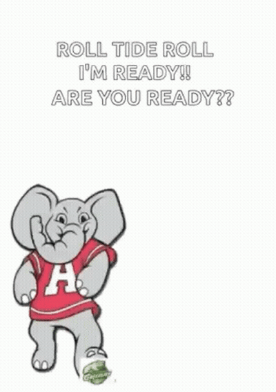 A Cartoon Elephant Wearing A Red Shirt With The Letter A On It GIF