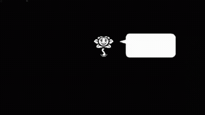 A Cartoon Flower With A Speech Bubble That Says ' S ' On It GIF