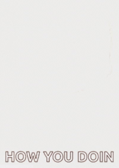 A Cartoon Fox Is Looking At The Camera With The Words `` How You Doin '' Written Below It . GIF