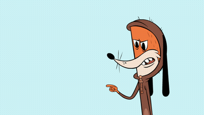 A Cartoon Fox Says I Was Saying Next To A Blue Bird GIF