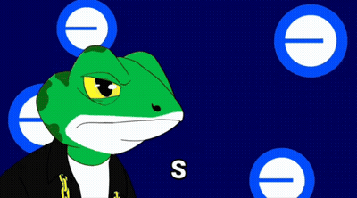 A Cartoon Frog Holding A Bunch Of Money With The Words Shut Up And Take My Mone GIF