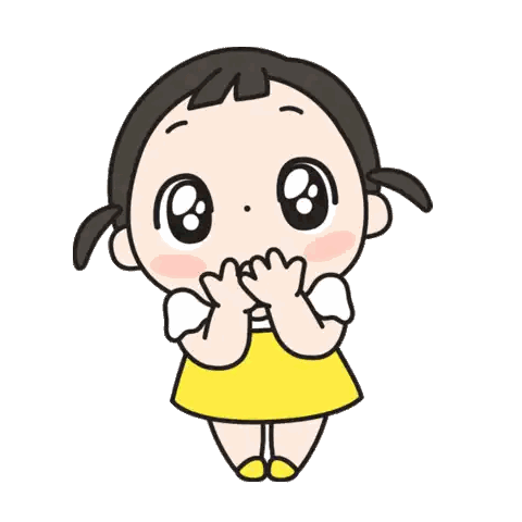 A Cartoon Girl Blowing A Kiss With Her Eyes Closed GIF