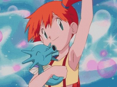 A Cartoon Girl Is Holding A Seahorse In Her Arms GIF