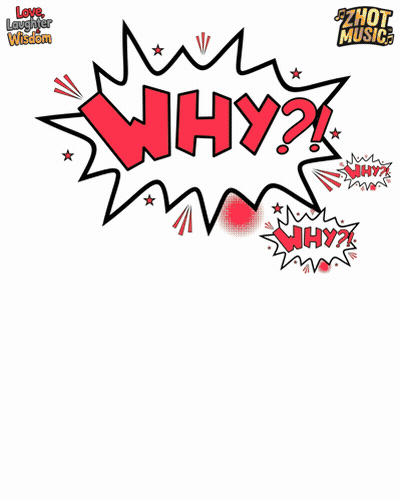 A Cartoon Girl Is Standing In Front Of A Sign That Says Why GIF