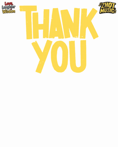 A Cartoon Girl Stands In Front Of A Thank You Sign GIF