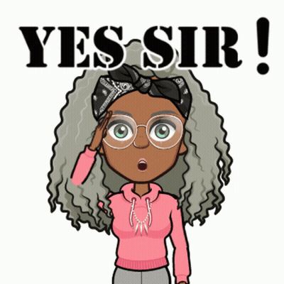 A Cartoon Girl Wearing Glasses And A Pink Sweater Says Yes Sir GIF