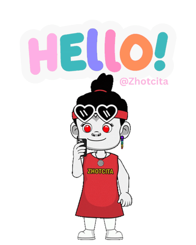 A Cartoon Girl Wearing Sunglasses And A Zhotcita Shirt GIF