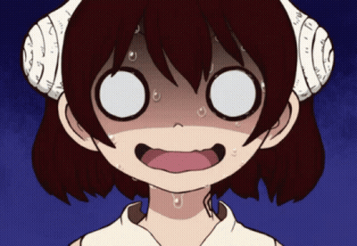 A Cartoon Girl With A Bandage On Her Head Looks Surprised GIF