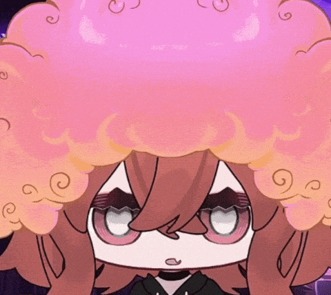 A Cartoon Girl With A Big Pink Wig Is Asking If She Is For Real GIF