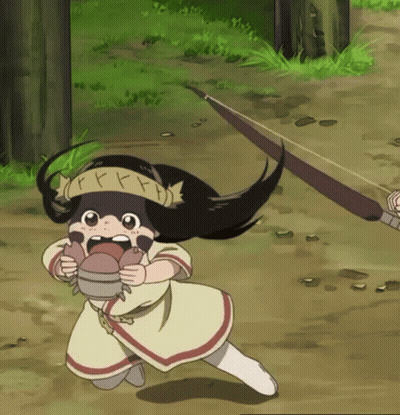 A Cartoon Girl With A Headband That Says ' Ff ' On It GIF