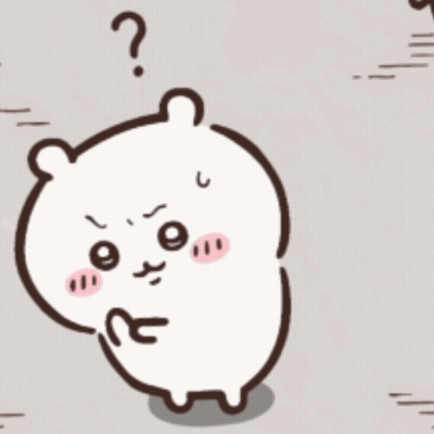 A Cartoon Hamster With A Question Mark Above Its Head GIF