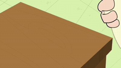 A Cartoon Hand Is Holding A Piece Of Paper That Has The Letter F On It GIF