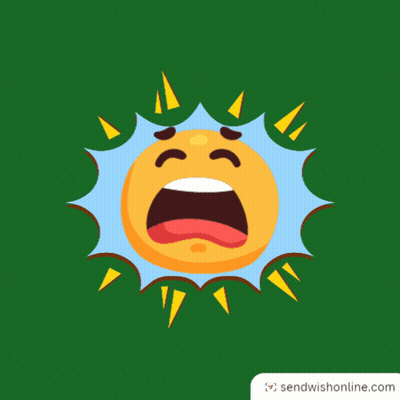 A Cartoon Illustration Of A Crying Sun With Tears Coming Out Of Its Eyes GIF