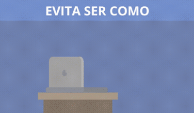 A Cartoon Illustration Of A Man Wearing A Mask Looking At A Laptop GIF