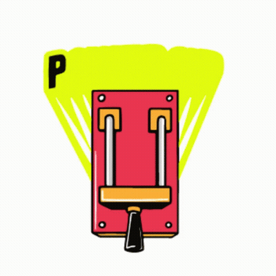 A Cartoon Illustration Of A Switch With The Words Power Up Written On It . GIF