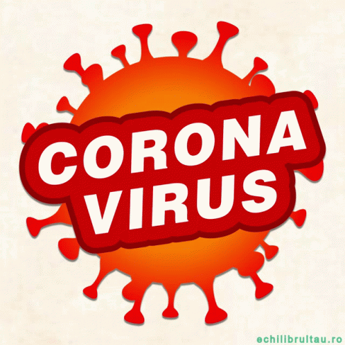 A Cartoon Illustration Of A Virus With The Words " C Stop A " Written On It GIF