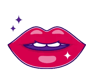 A Cartoon Illustration Of A Woman 'S Tongue Sticking Out Sticker