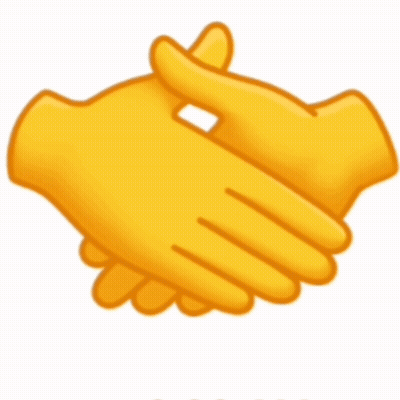 A Cartoon Illustration Of Two Hands Shaking Each Other GIF