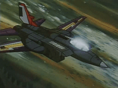 A Cartoon Jet Is Flying Through The Air With The Letter A On The Tail GIF