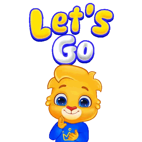 A Cartoon Lion Wearing A Blue Sweater With A Yellow Crown On It Sticker