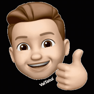 A Cartoon Man Giving A Thumbs Up With The Name Valtatui Written Below Him GIF
