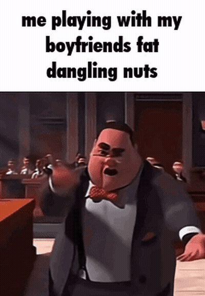 A Cartoon Man In A Suit And Bow Tie Is Standing In Front Of A Courtroom . GIF