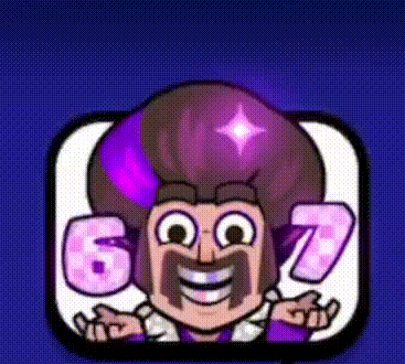 a cartoon man with a purple hat and a mustache is smiling and holding his hands out .